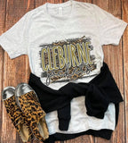 New Home Leopard & Stripe T-Shirt
