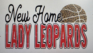 New Home Lady Leopard Basketball Shirt